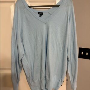 Torrid Light Blue V-Neck Sweater